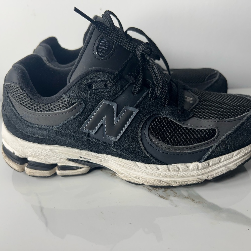 New Balance Kids Black and White Sneakers